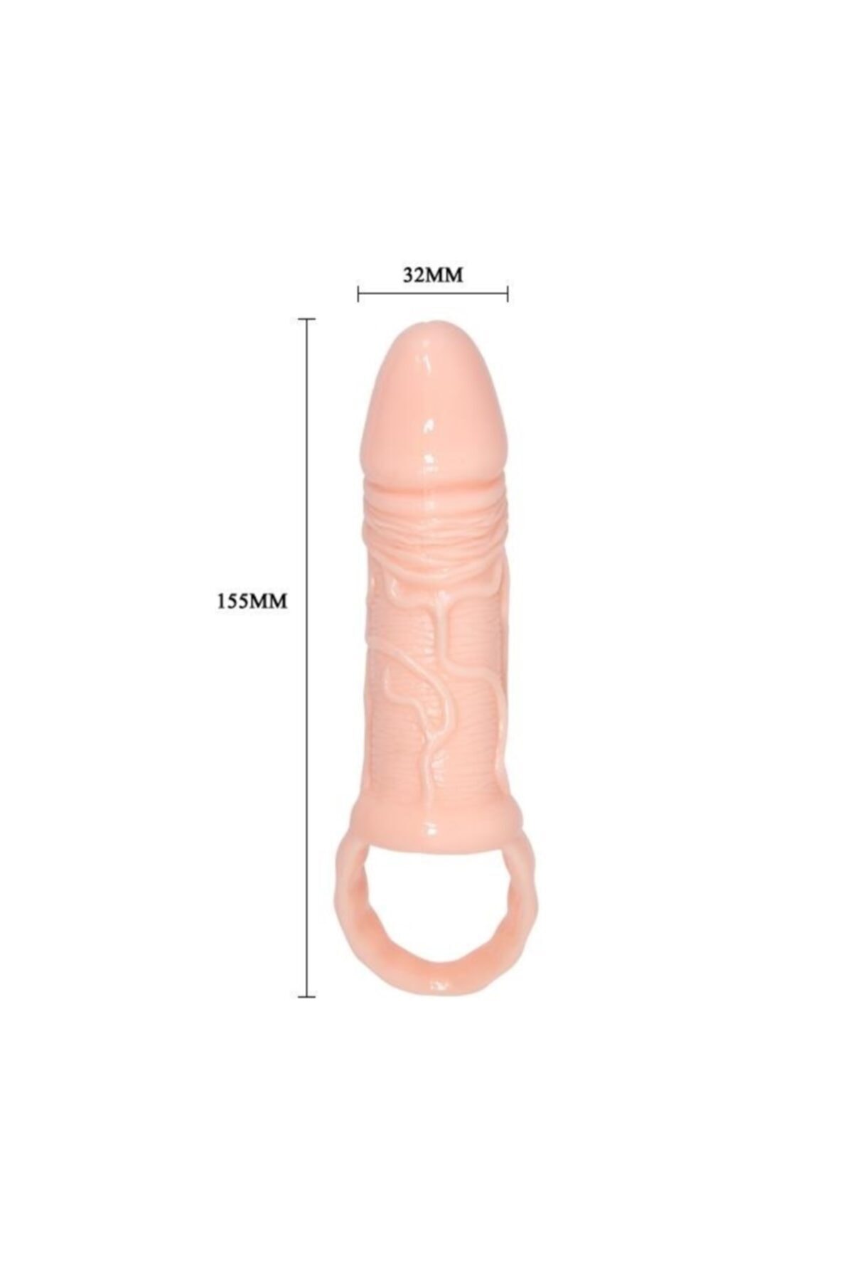 15,5 cm Uzunluğundan Testis Destekli Penis Kılıfı 3