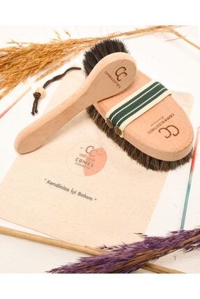 2'li Set Doğal At Kılı Selülit Fırçası + Doğal At Kılı Yüz Fırçası TYC00265055221
