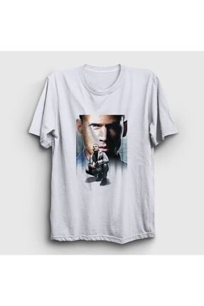 Unisex Beyaz Poster V2 Prison Break T-shirt 276320tt