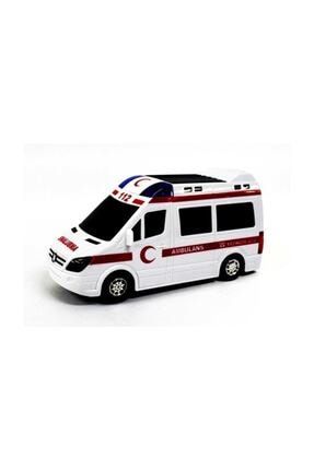 Ambulans Büyük Boy 112 Acil Sirenli Işıklı Yerde Otomatik Giden Sesli 6920158926899