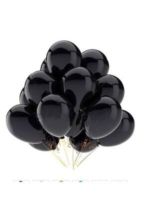 Lateks Balon Siyah 10 Adet siyah1