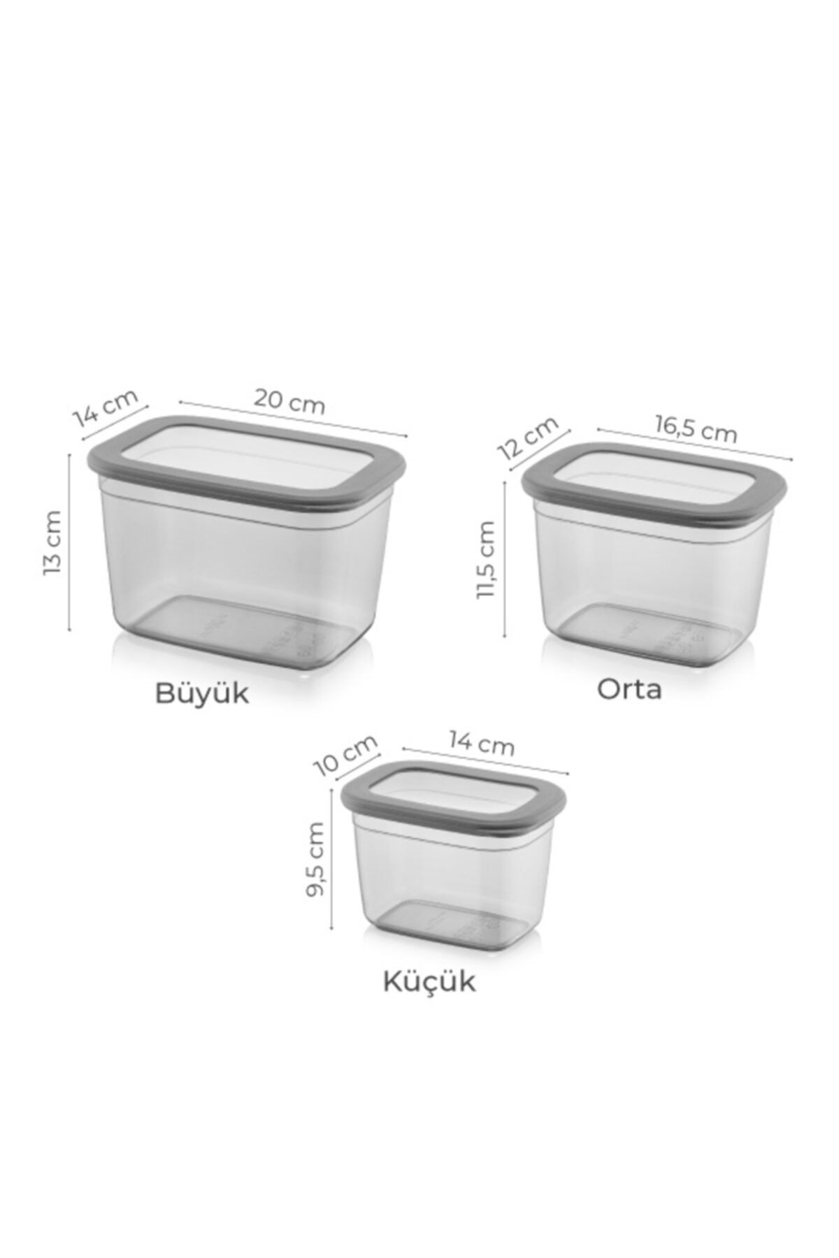 PD-Home-Foil Poly Triple Rectangular Storage Container Deep 1x (2300 Ml, 1300 Ml, 800 Ml) 4