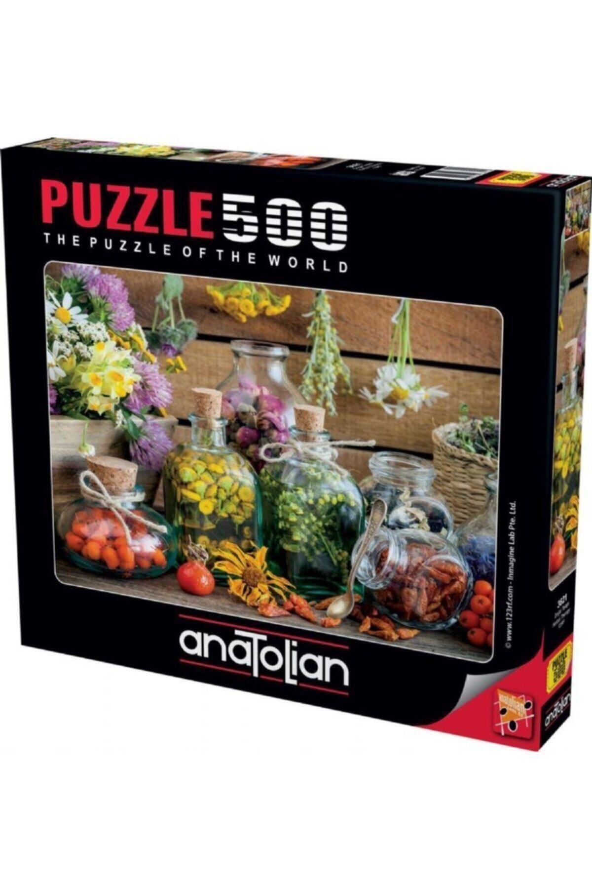 Anatolian Puzzle Doğal Terapi / 500 Parçalık Puzzle, Kod:3621