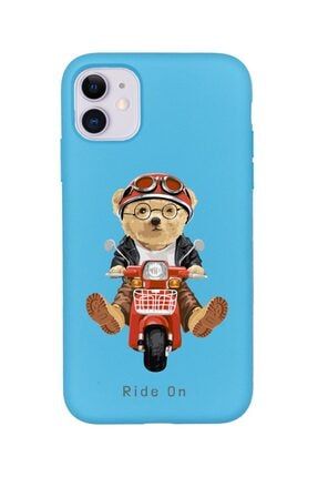 Iphone 11 Ride On Teddy Bear Baskılı Lansman Telefon Kılıfı KCT20-i11