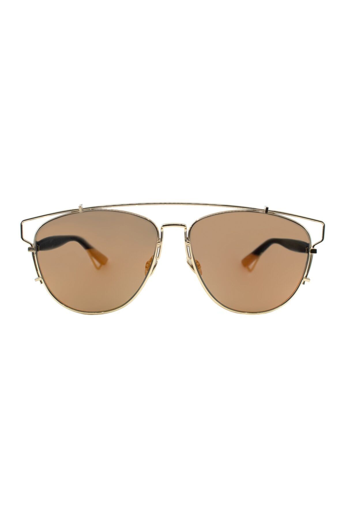 Dior C. Dıor Dıortechnologıc Rhl83 57 Unisex Gold Damla Çerçeve Güneş Gözlüğü
