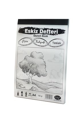 Eskiz Defteri, Sketch Book A4 160gr.40 Yaprak