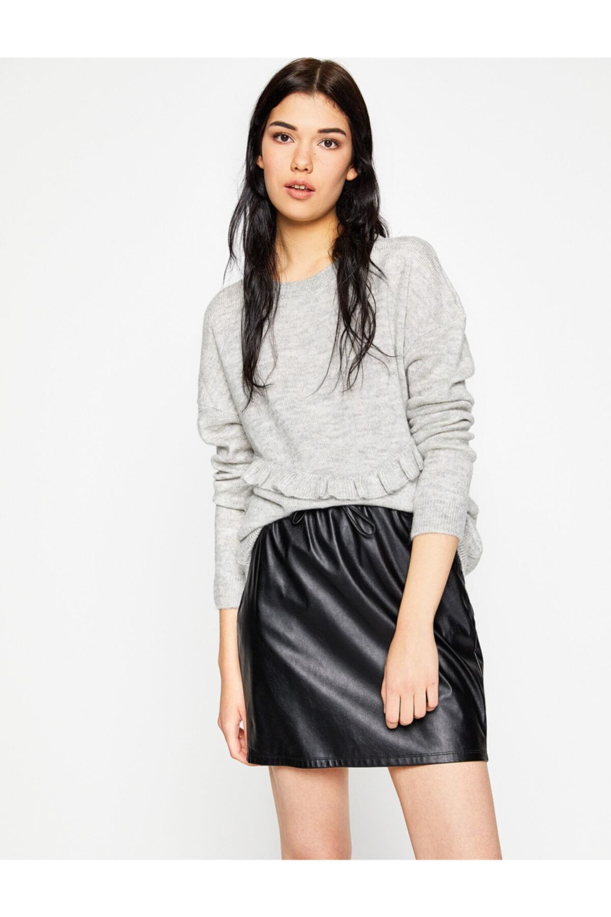 Koton Pullover Grau Regular Fit Fast ausverkauft EH7624