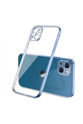 Apple Iphone 13 Mini Kılıf Şeffaf Berrak Kamera Korumalı Renkli Yumuşak Apple-iP-13-Mini-Gbox-Kapak