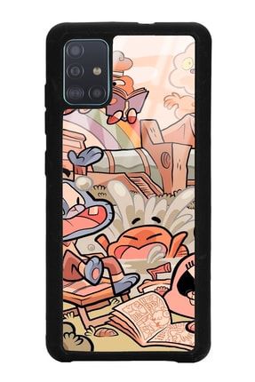 Samsung A51 Gumball Tasarımlı Glossy Telefon Kılıfı samsA51scaseglss038