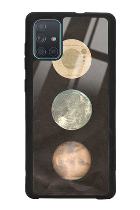 Samsung A71 Night Moon Tasarımlı Glossy Telefon Kılıfı samsA71scaseglss026
