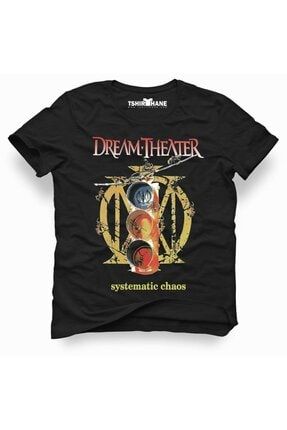 Dream Theater Systematic Chaos Rock Metal Müzik Baskılı Erkek Dar Kesim Slim Fit T-shirt ESSTK20210012ERKTS