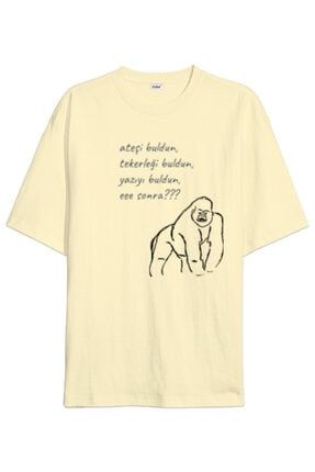 Homosapiense Bir Soru - Bilim, Evrim Oversize Unisex Tişört TD295699