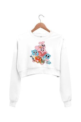 Gumball Kadın Crop Sweatshirt TD283400