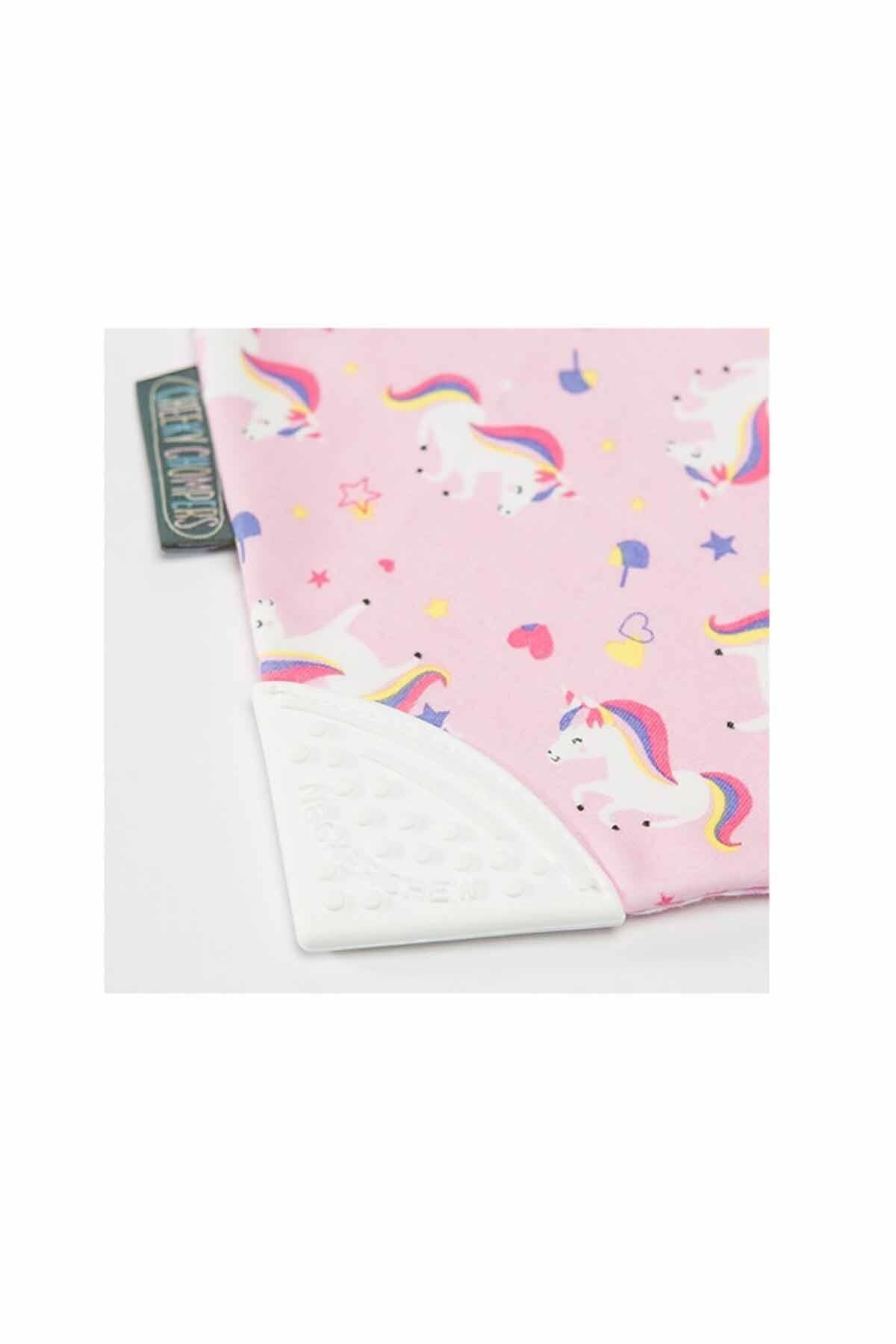 Diş Kaşıyıcılı Fular Mama Önlüğü -Unicorn Love 4