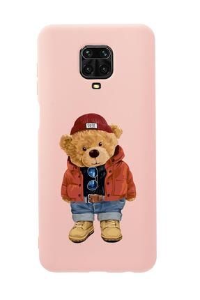 Xiaomi Redmi Note 9 Pro Teddy Bear Premium Silikonlu Telefon Kılıfı MCANDLTDDYBR235