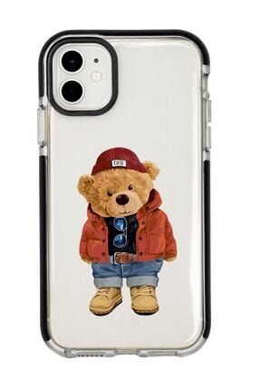 Iphone 12 Teddy Bear Candy Bumper Silikonlu Telefon Kılıfı MCCBTDDYBR14