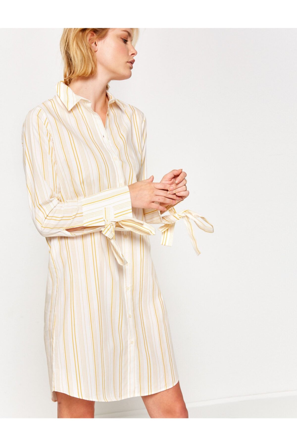 Koton-Gestreiftes Damenkleid 4