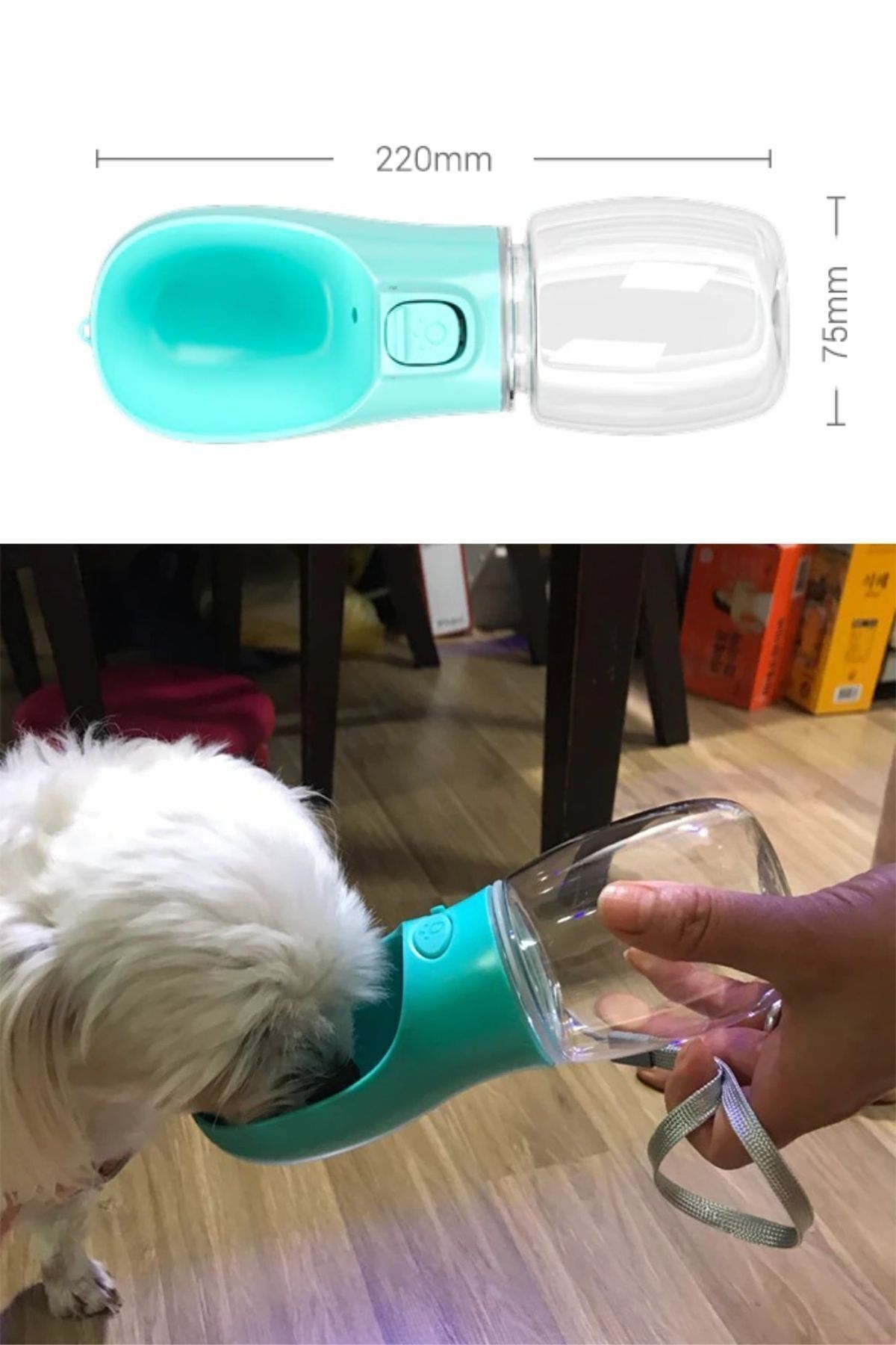 Buffer-® Portable Pet Waterer Travel Container Lockable Waterproof Container 350ml 4