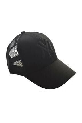 Unisex Fileli Siyah Kep Şapka Siyah Logo 1313330161ny