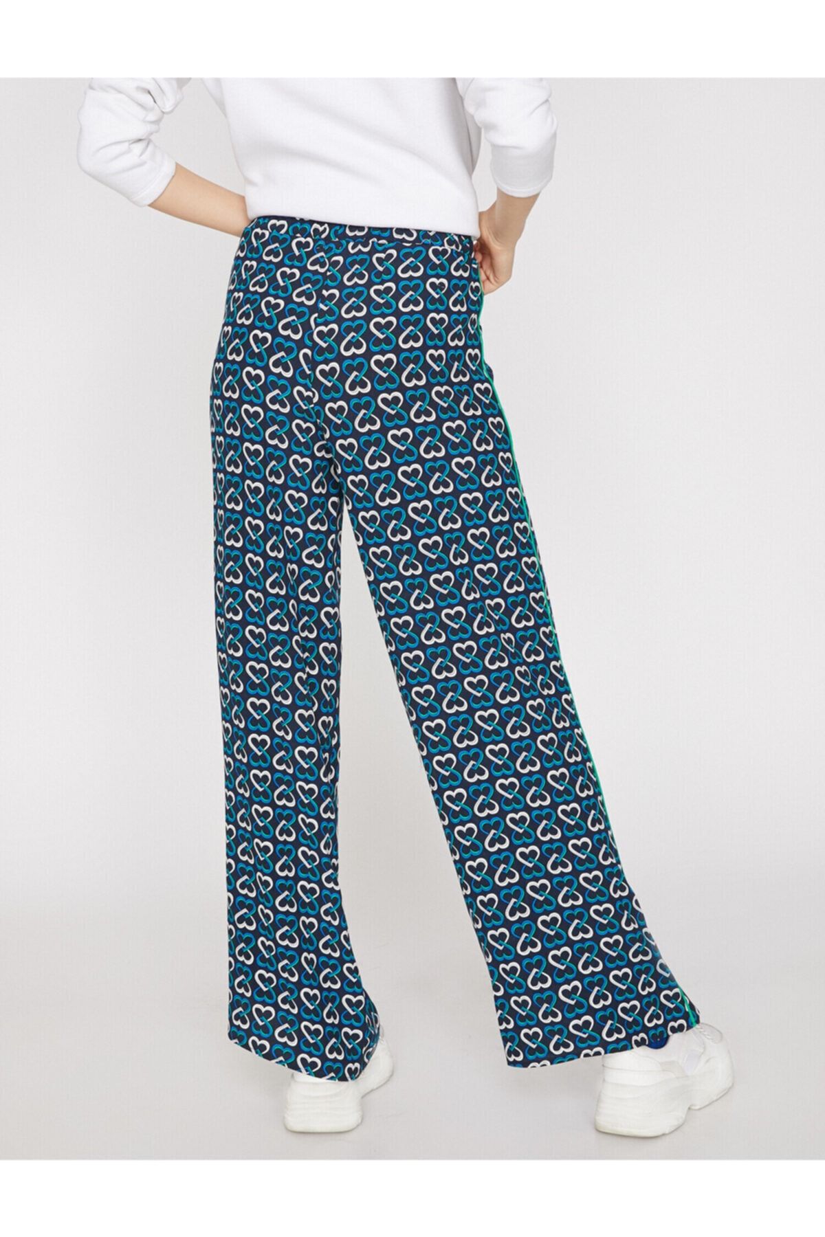 Koton-Marineblaue Damenhose 9YAL48079IW 5
