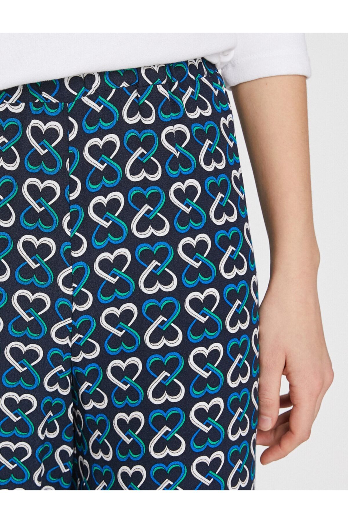 Koton-Marineblaue Damenhose 9YAL48079IW 6