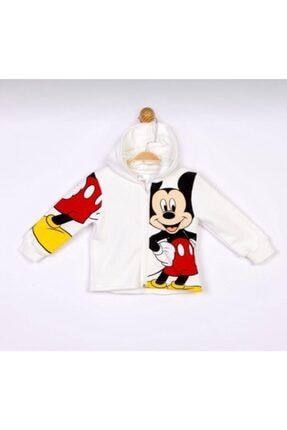 Mickey Mouse Kapüşonlu Unisex Çocuk Hırka 311915