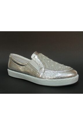 Kız Çocuk Gümüş Taşlı Vans Ayakkabısı 1802010024