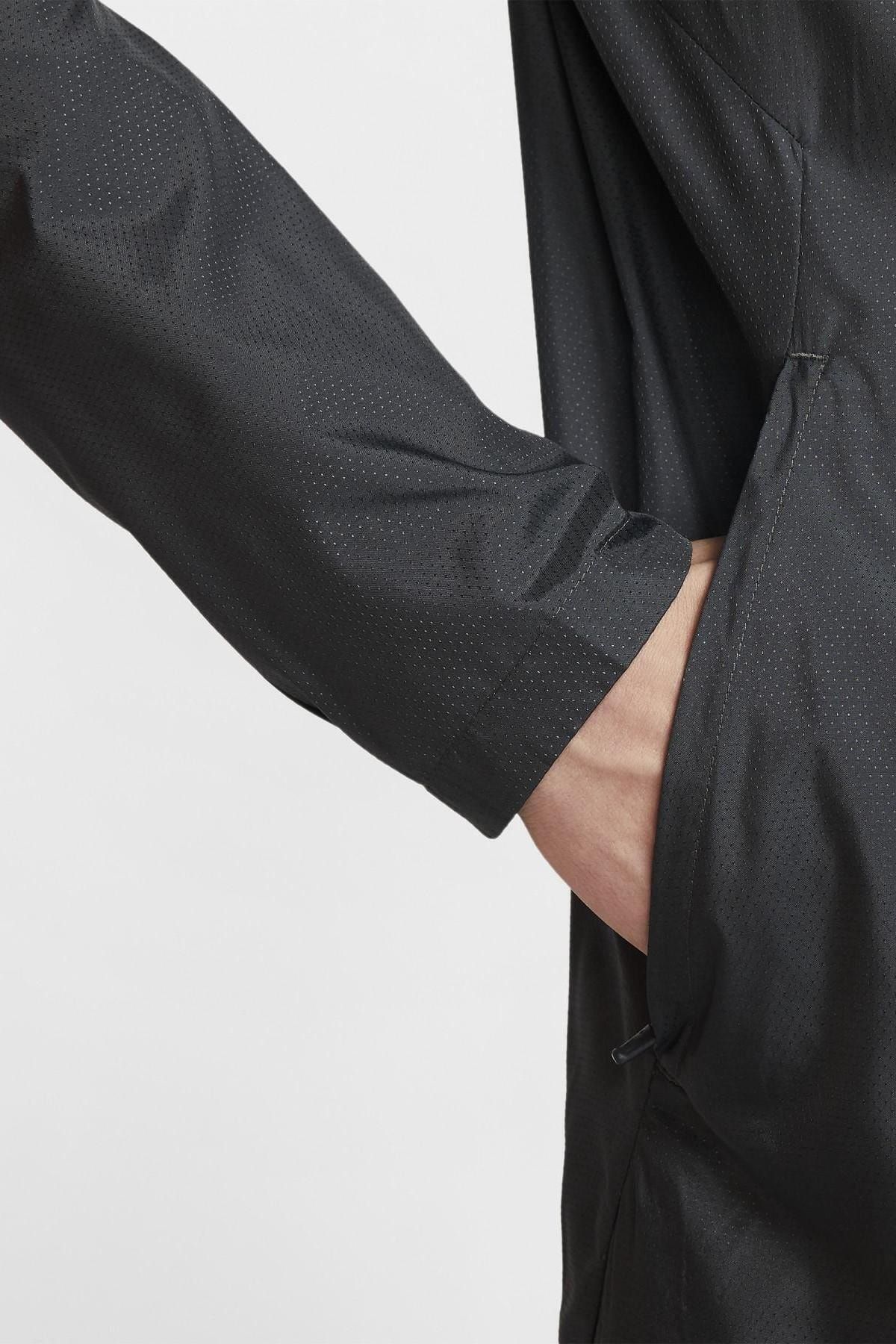 Nike Essential Hooded Running Jacket Hooded Black Running Jacket