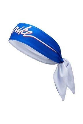 Mavi Beyaz Çift Taraflı Dry Head Tie Tenis Kafa Bandı TYC00306673712