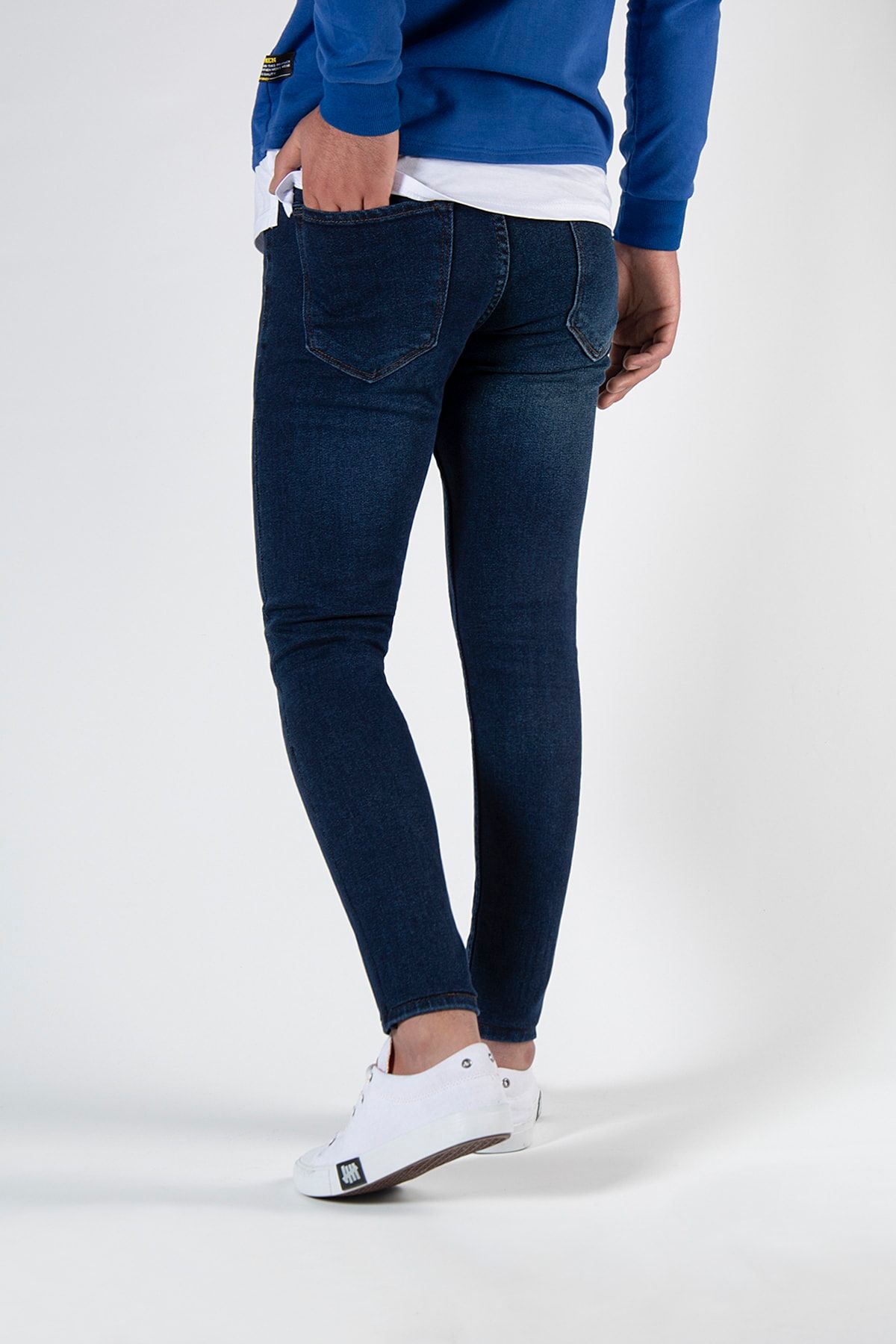 VEAVEN-Men's Blue Slim Fit Jeans Pants Vavn9k-2100318 3