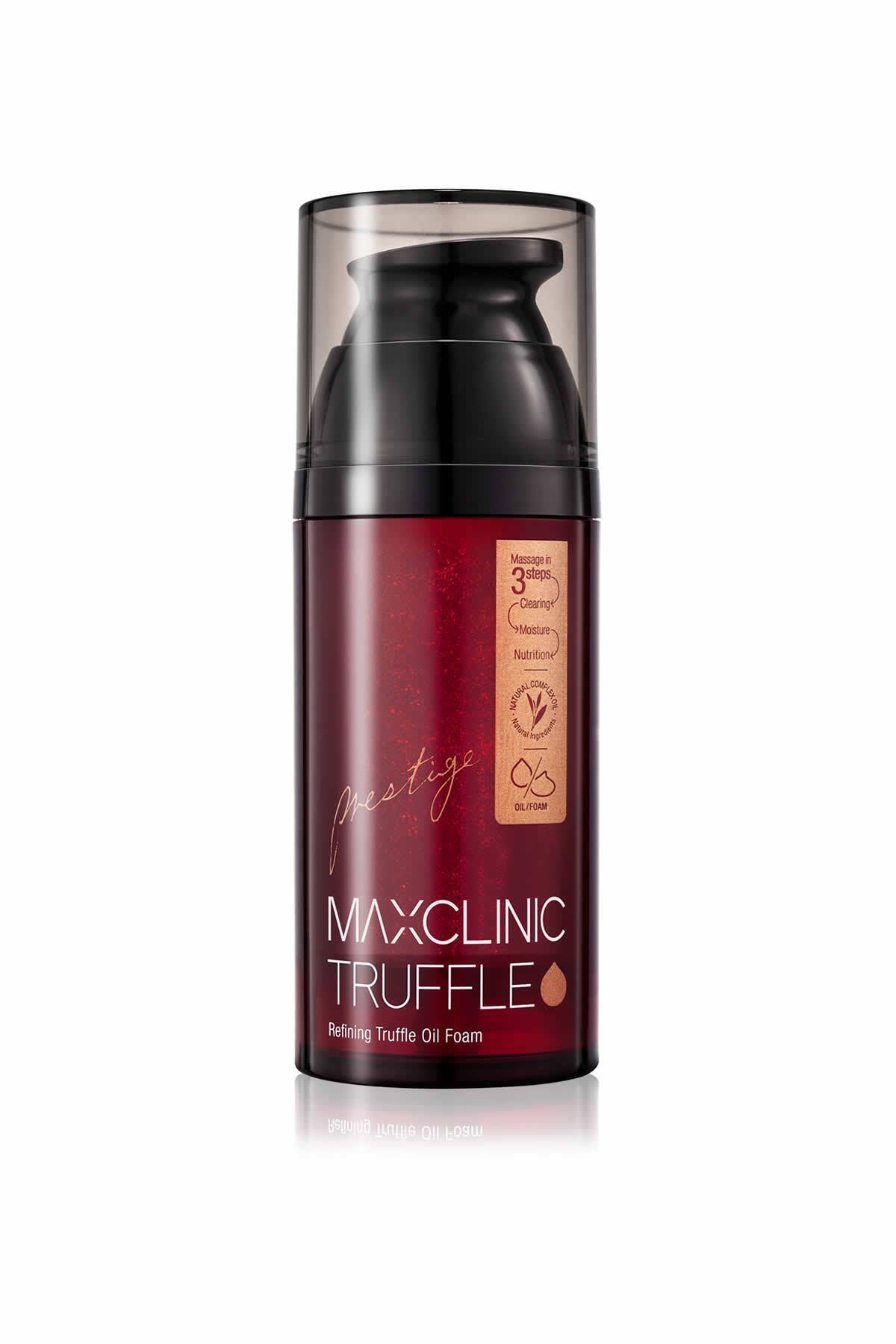 MAXCLINIC Trüf Yağı Içeren Tek Adımda Çift Aşamalı Temizlik Refining Truffle Oil Foam