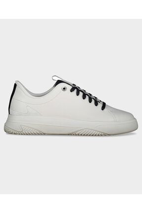 Beyaz - Men's Leather Sneakers 11318013