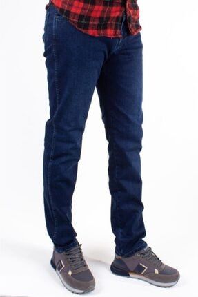 132-240 Mavi Yüksek Bel Rahat Paça Erkek Jeans Pantolon VEGAS132-240TWSTRJNSMV