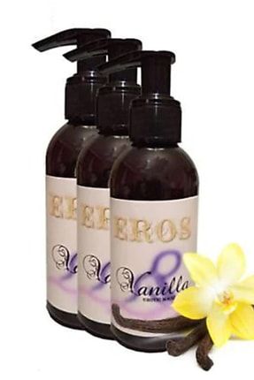 Eros Hologramlı Vanilla Massage Oil 120 Ml Vanilya Kokulu Erotik Masaj Yağı 3 Adet