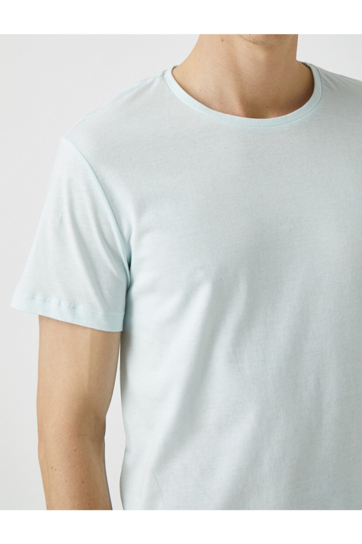 تیشرت مردانه سبز کوتون | 1YAM12136LK اورجینال - تصویر 5