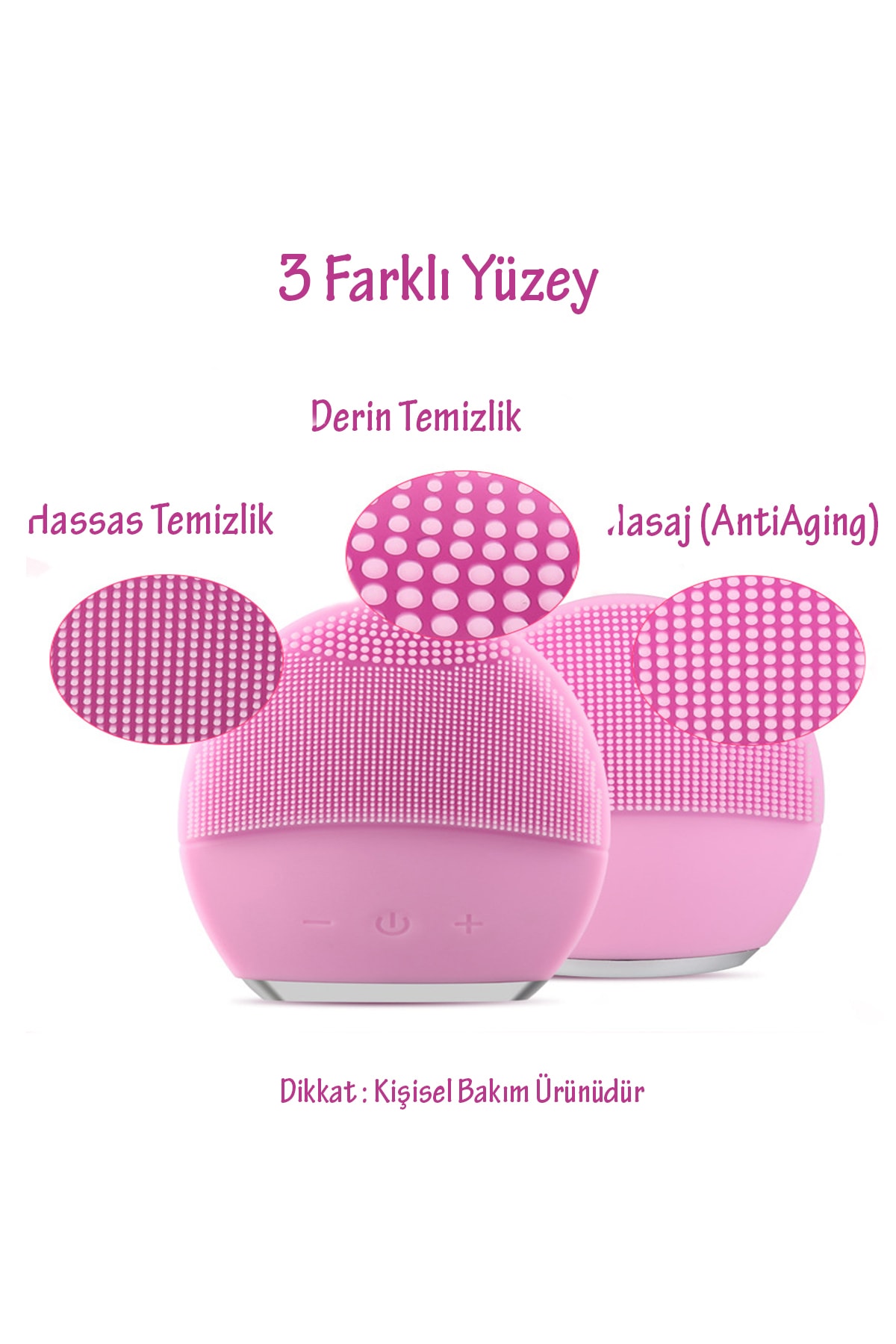 Jolvena Cleaner Cilt Ve Makyaj Temizleme Cihazı — سفید FACECLEAN — تصویر 4 از 5
