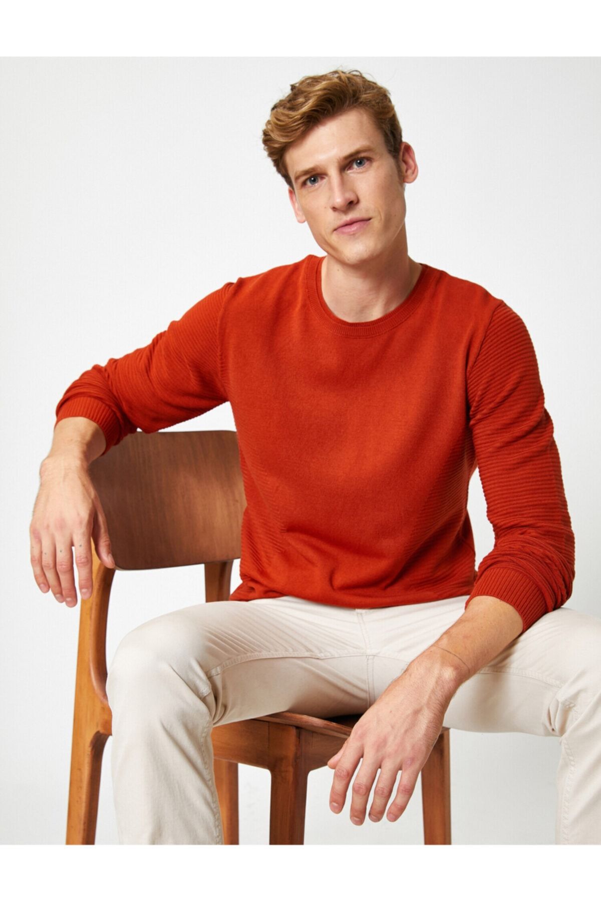 Koton Pullover Orange Regular Fit Fast ausverkauft