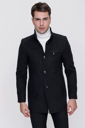 Plt 071 Siyah Klasik Palto PLT71K0721