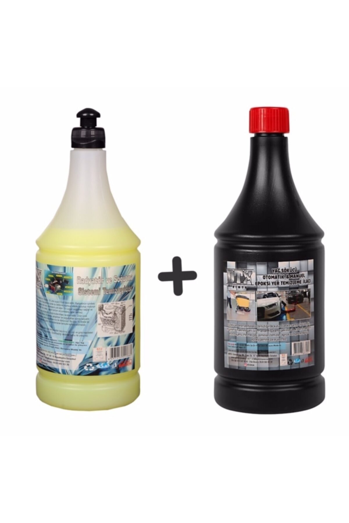 Oto Kalorifer Ve Petek Temizleme Ilacı (solventli) 1 Lt & Epoksi Yer,zemin Temizleme Deterjanı 1 Lt