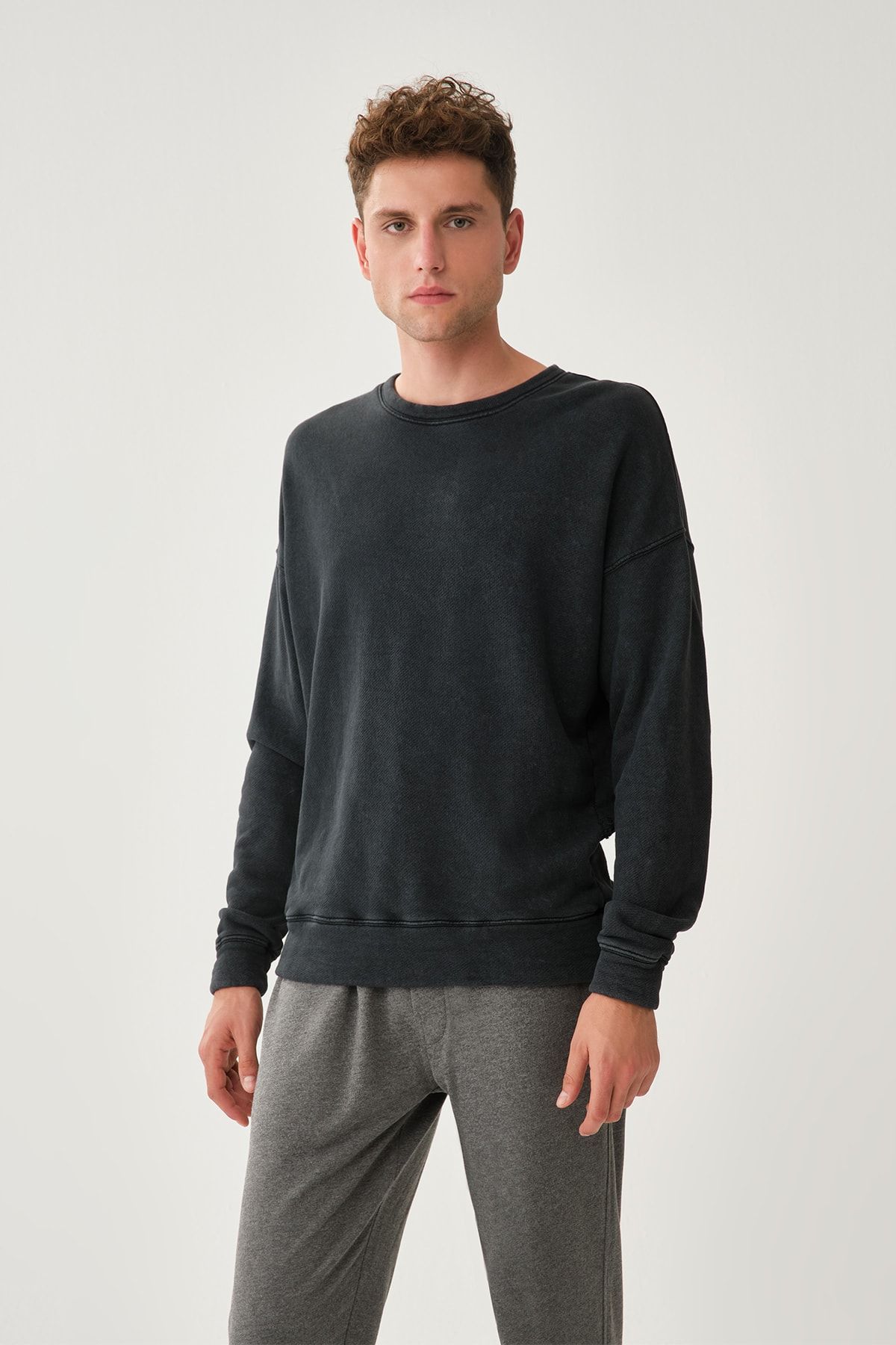 Dagi Sweatshirt Dunkelblau Regular Fit Fast ausverkauft