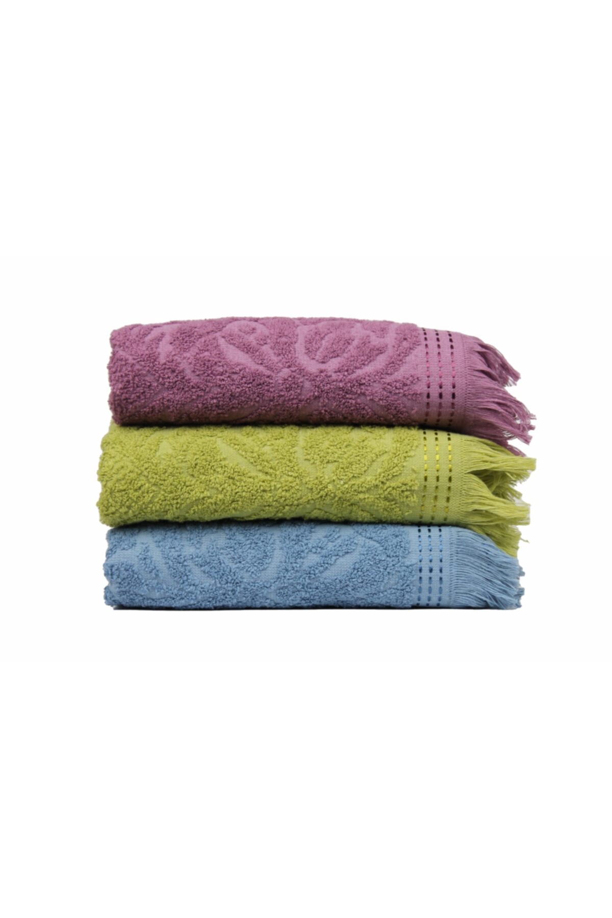 ILGIN HOME 3-Piece Fringed Hand Towels