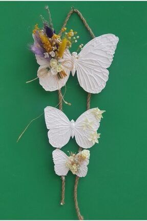 Çiçekli Kelebekler; Duvar Aksesuarı lydkdvraks01