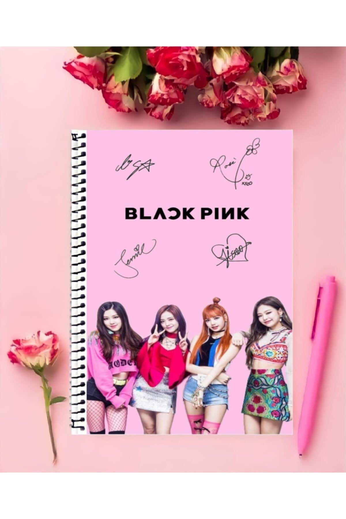 detayminant Blacpink Defter 1 Adet Özel Tasarım A5 Boyutu 15*21 Cm Telli Kareli defter