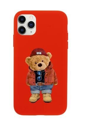 Iphone 11 Pro Max Teddy Bear Premium Silikonlu Telefon Kılıfı MCIPLTDDYBR71