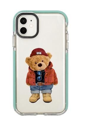 Iphone 12 Mini Teddy Bear Candy Bumper Silikonlu Telefon Kılıfı MCCBTDDYBR43