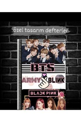 Black Pink Ve Bts Temalı Özel Tasarım Defter elo116