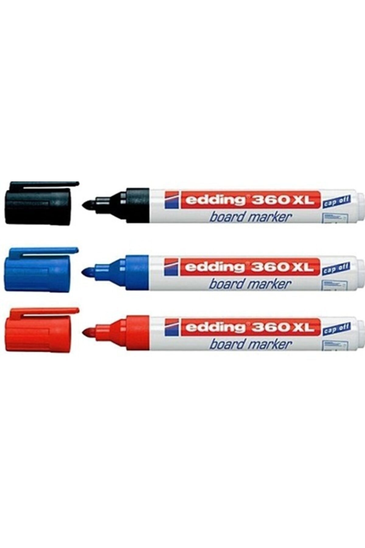 Edding 360xl Beyaz Tahta Kalemi 3'lü Set ( 1 Mavi+ 1 Siyah +1 Kırmızı )