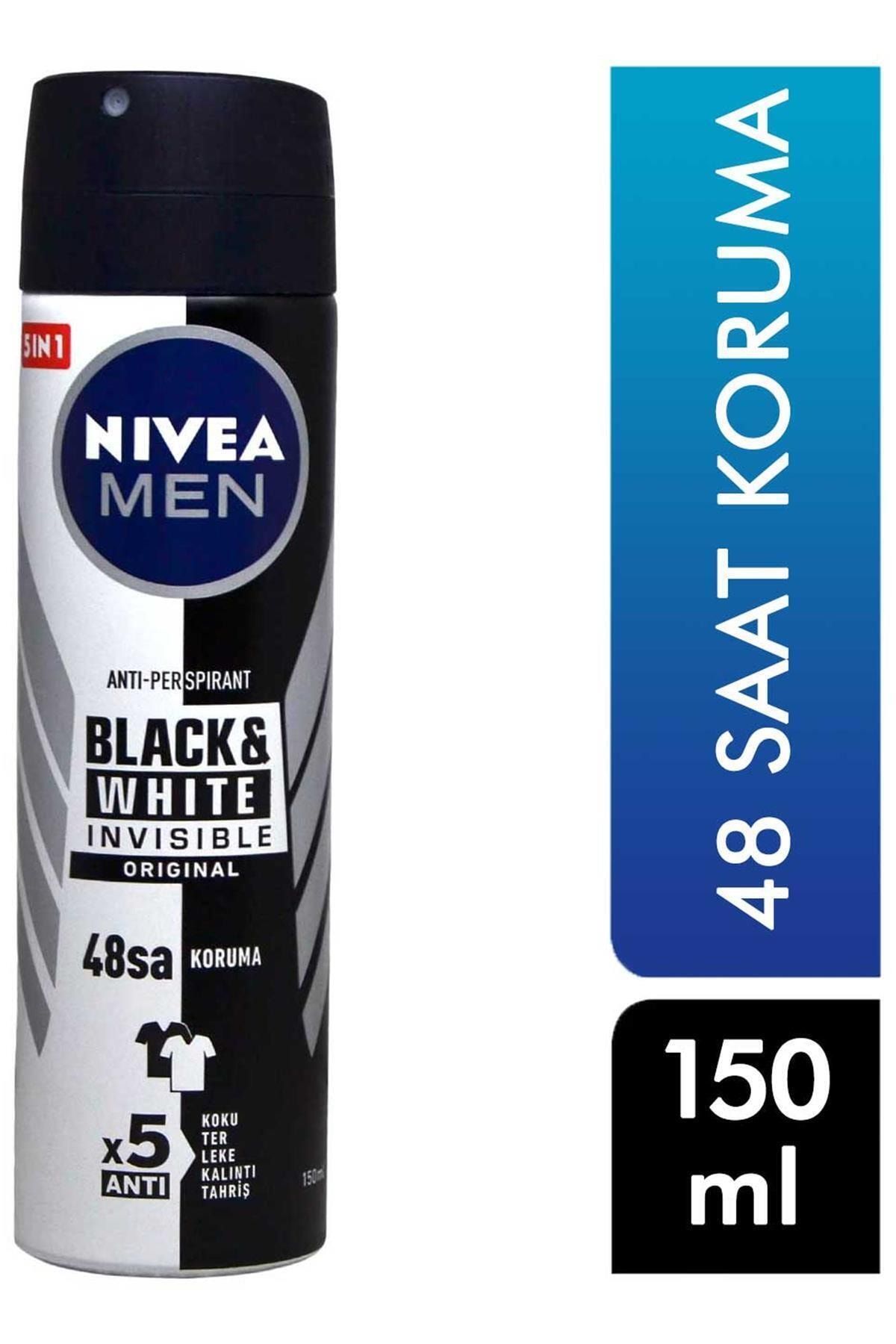 برند: دئودورانت مردانه 150 میلی لیتری نامرئی مشکی و سفید پاور 4005900156174 NIVEA