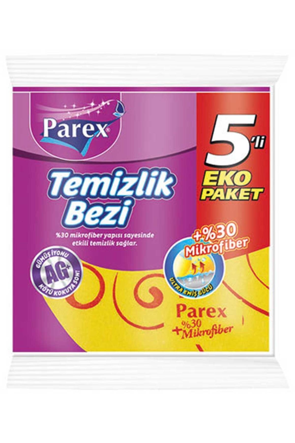Parex Marka 30 Mikrofiberli Temizlik Bezi 5 li Paket 8699971790014 parex-marka-30-mikrofiberli-temizlik-bezi-5-li-paket-8699971790014