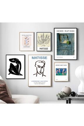 Henri Matisse Colorful Çerçevesiz Poster 6'lı Set henrımatısse903